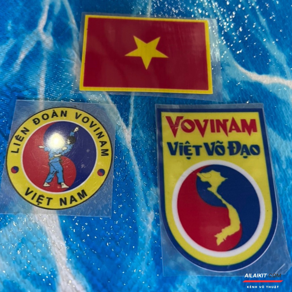 Logo In Nhiệt Decal in Lên áo Thun, Võ Phục (Cờ Việt Nam,Vovinam, Vovinam Việt Võ Đạo) InTheo Yêu Cầu Ailaikit