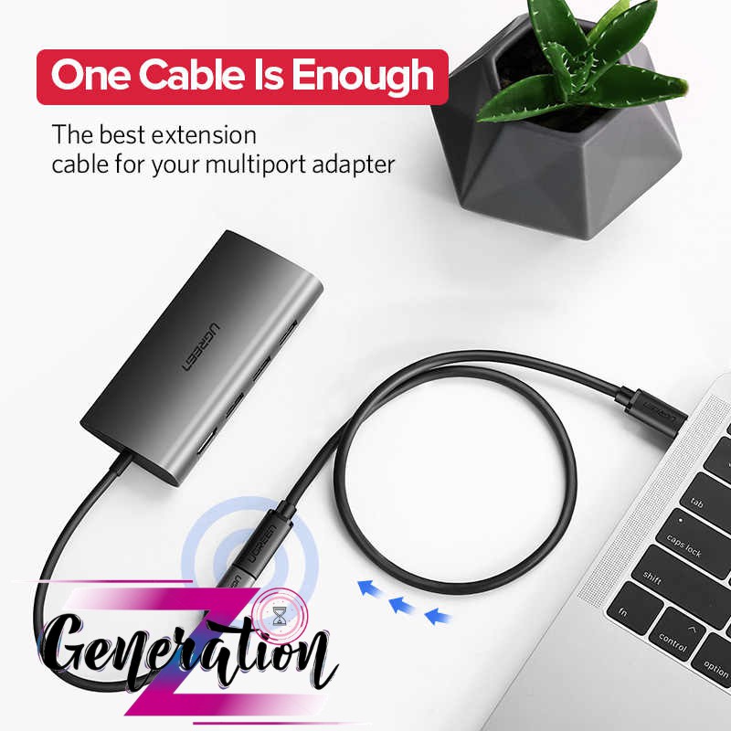 Cáp USB Type-C nối dài Ugreen 40574 dài 0.5M