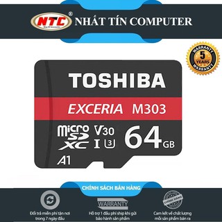 Mua Thẻ nhớ MicroSDXC Toshiba Exceria M303 64GB UHS-I U3 4K V30 A1 R98MB/s W65MB/s (Đen)