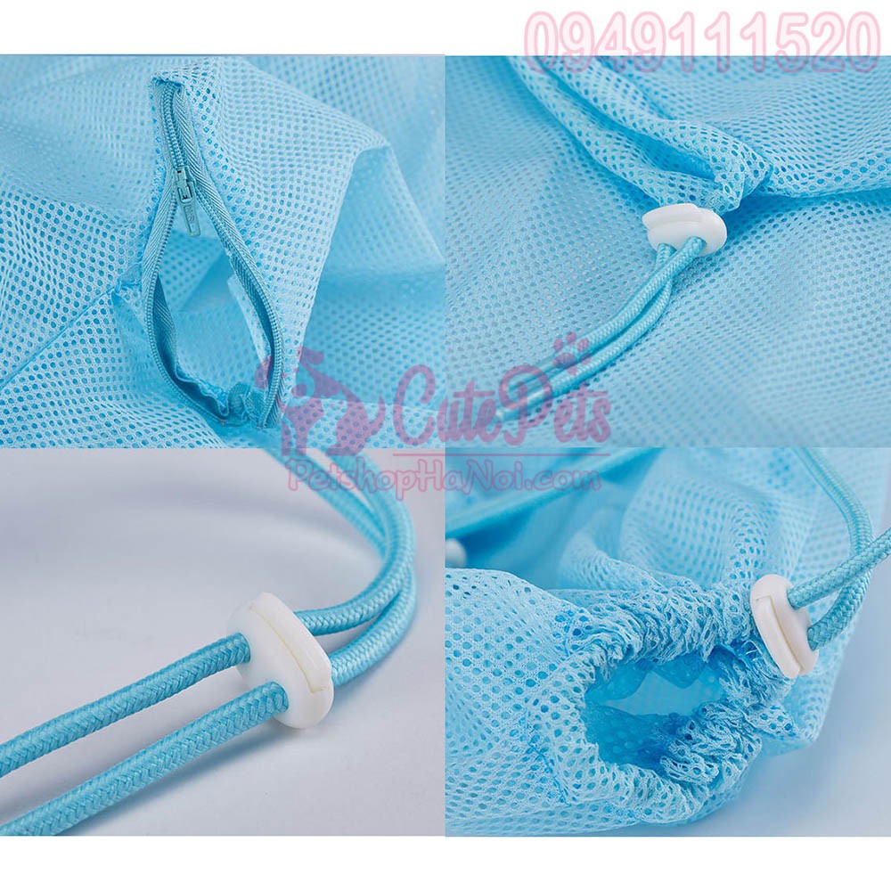 Túi lưới giữ mèo Pet Grooming Bag dùng khi tắm, cắt móng, bôi cho mèo - CutPets Phụ kiện thú cưng Pet shop Hà Nội