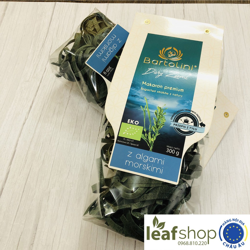 Mì nui hữu cơ vị tảo sợi dẹt Bartolini 300g