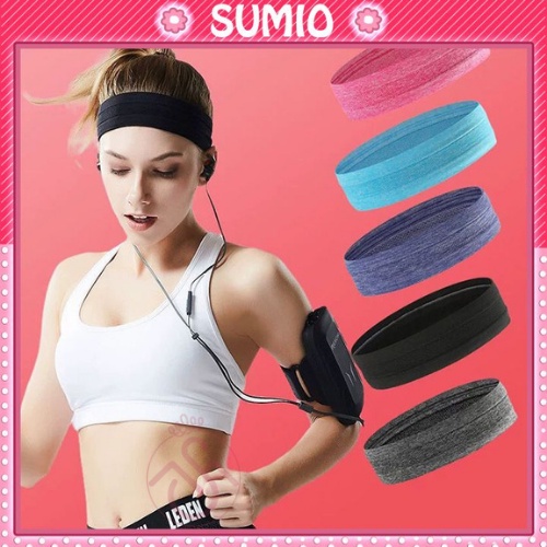 Băng đô thể thao nam nữ băng trán headband Sumio_offical tập yoga cotton đeo trán thấm hút chặn mồ hôi bản 5cm BD004