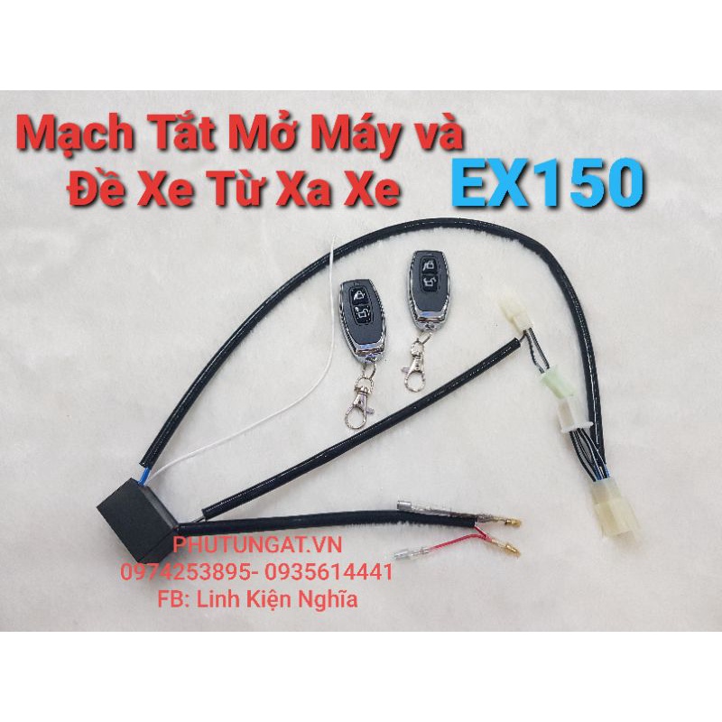 Bộ Điều Khiển Tắt Mở Máy và Đề Xe Từ Xa Xe Ex135 Ex150 Ex155