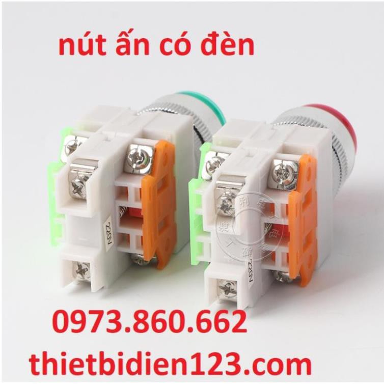 Nút ấn có đèn phi 22 LA37 220V -TBĐ -Thiết bị điện giá tốt