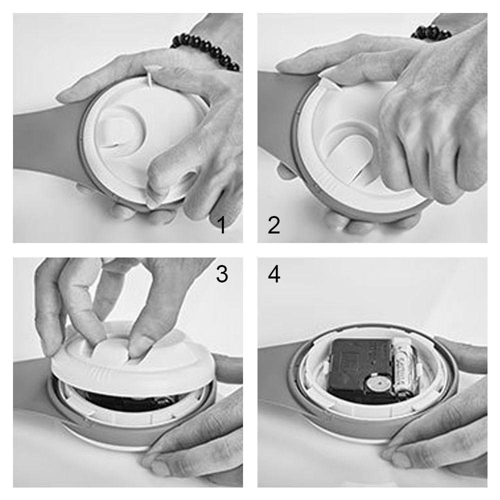 BTLIMER Đồng Hồ Treo Tường Mini Chống Thấm Nước Chạy Bằng Pin Tiện Dụng