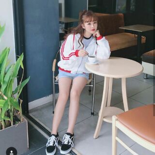 Áo khoác dù nón phối
