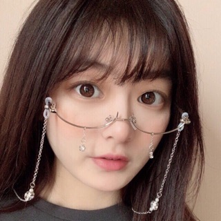 Mắt Kính Nữa Gọng - Kèm Hộp