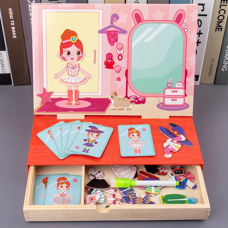 Đồ Chơi Ghép Hình Thời Trang Bằng Gỗ Cho Bé Trai, Bé Gái, Đồ Chơi Giáo Dục Havita