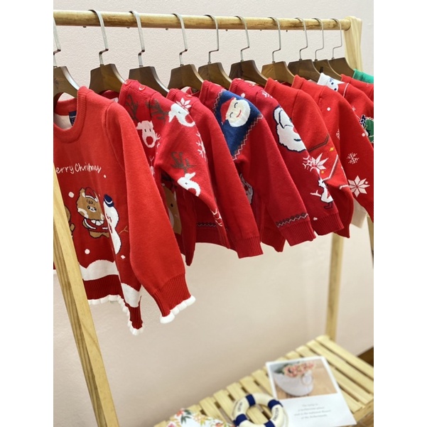 Áo Len Giáng Sinh Cho Bé size 80-140(8-25kg)