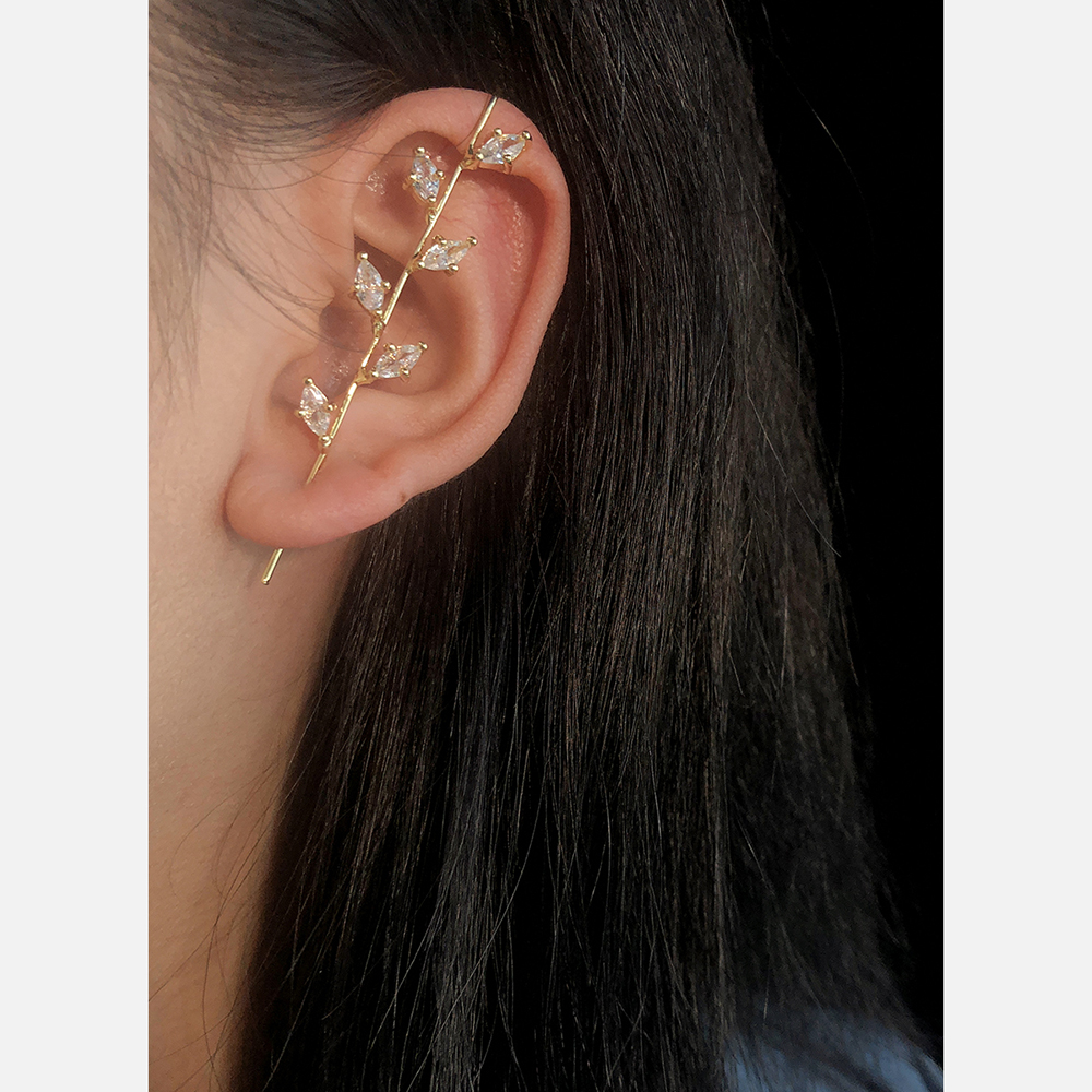 Bông Tai Đinh Tán Đính Đá Zircon 14 Kiểu Hàn Quốc Cho Nữ