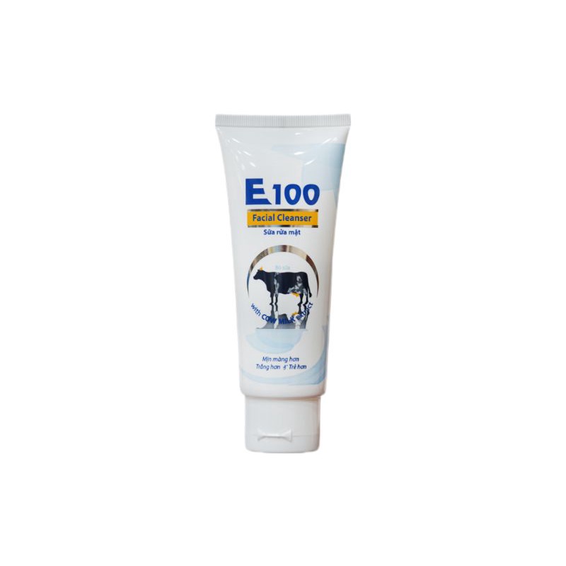 [Chính hãng] Sữa rửa mặt con bò E100 trắng da 80 ml