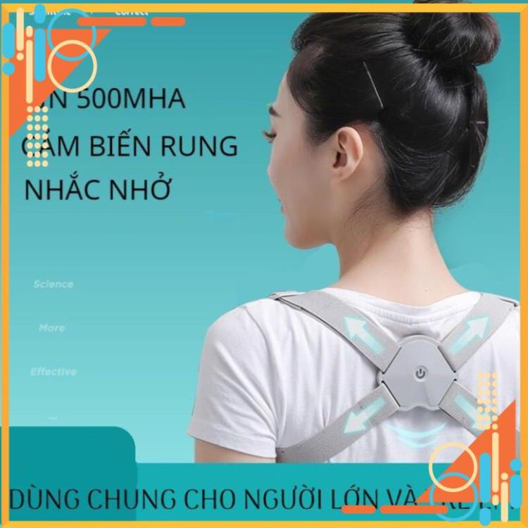 ĐAI CHỐNG GÙ THÔNG MINH ĐIỆN TỬ (HÀNG LOẠI 1) DÀNH CHO NGƯỜI LỚN VÀ TRẺ EM, CẢM BIẾN NHẠY, BÁO RUNG.