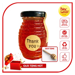 Saffron ngâm mật ong, nhụy hoa nghệ tây baby saffron hỗ trợ đau dạ dày, hủ 380ml + 2gram