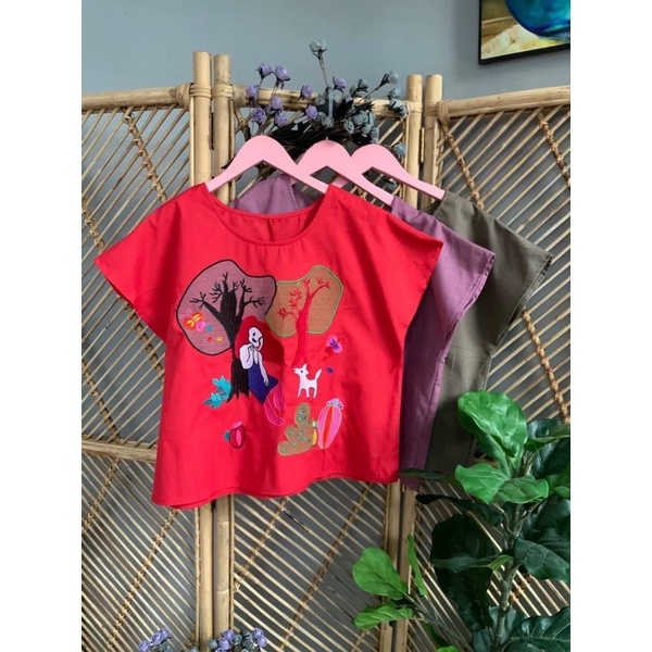 Áo linen thêu
