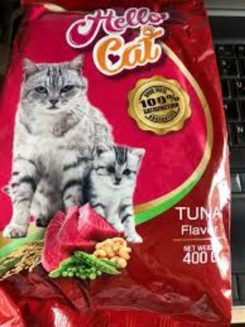 Hạt Hello Cat Tuna Cá Ngừ 400g Mèo ăn