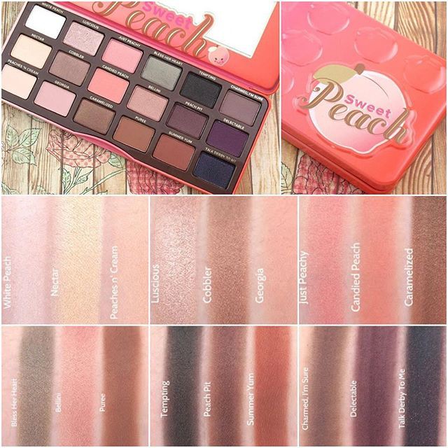 Too faced Eye Shadow Sweet Peach Palette - Bảng mắt Đào