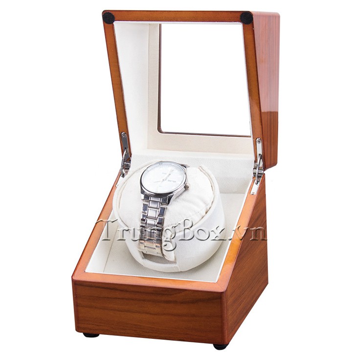 Hộp Đựng Đồng Hồ Cơ 1 Xoay Vỏ Gỗ Sơn Mài - Mã 810HW | SAIKE