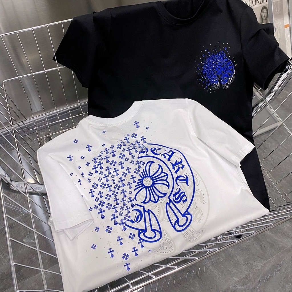 Áo Thun Cotton Ngắn Tay In Họa Tiết Thời Trang Cho Nam Nữ