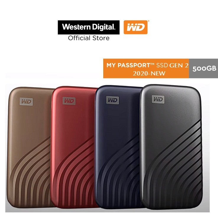 [Mã ELWD6 giảm 5% đơn 300K]Ổ cứng di động 500GB External SSD WD My Passport USB 3.2 Gen 2 WDBAGF5000ABL-WESN | WebRaoVat - webraovat.net.vn