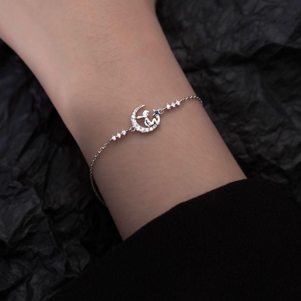 Vòng cổ Mặt Hình Hoàng Tử Bé Và Mặt Trăng Thời Trang Vintage