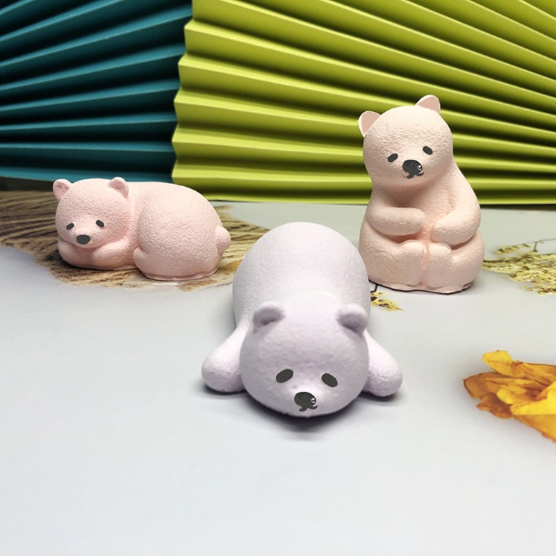 Khuôn Silicone Tạo Hình Làm Bánh Kẹo Hình Gấu 3d Diy