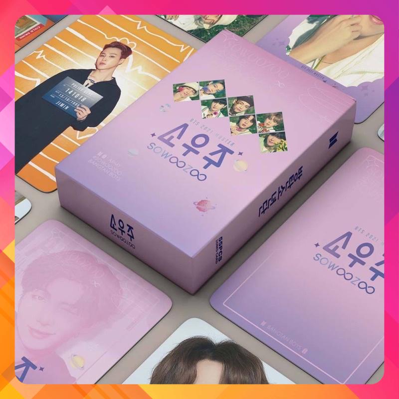 55 lomo card BTS Sowoozoo dành cho fan bộ ảnh đồ chơi thẻ bo góc cỡ lớn đủ đồ, sản xuất tại Hàn Quốc