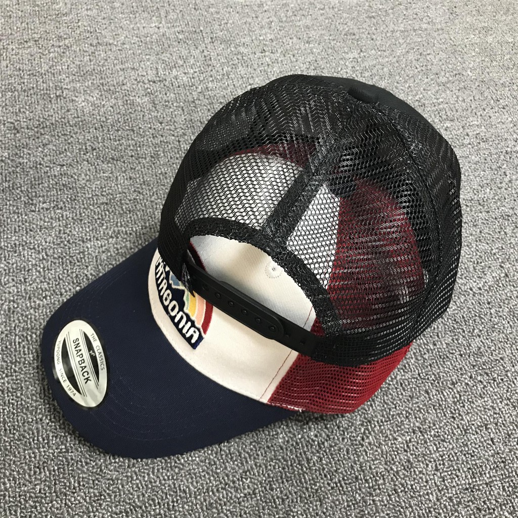 Patagonia Trucker Hat/Trad Cap Rainbow Bata Leisure Outdoor Sunscreen Truck Driver Baseball Cap