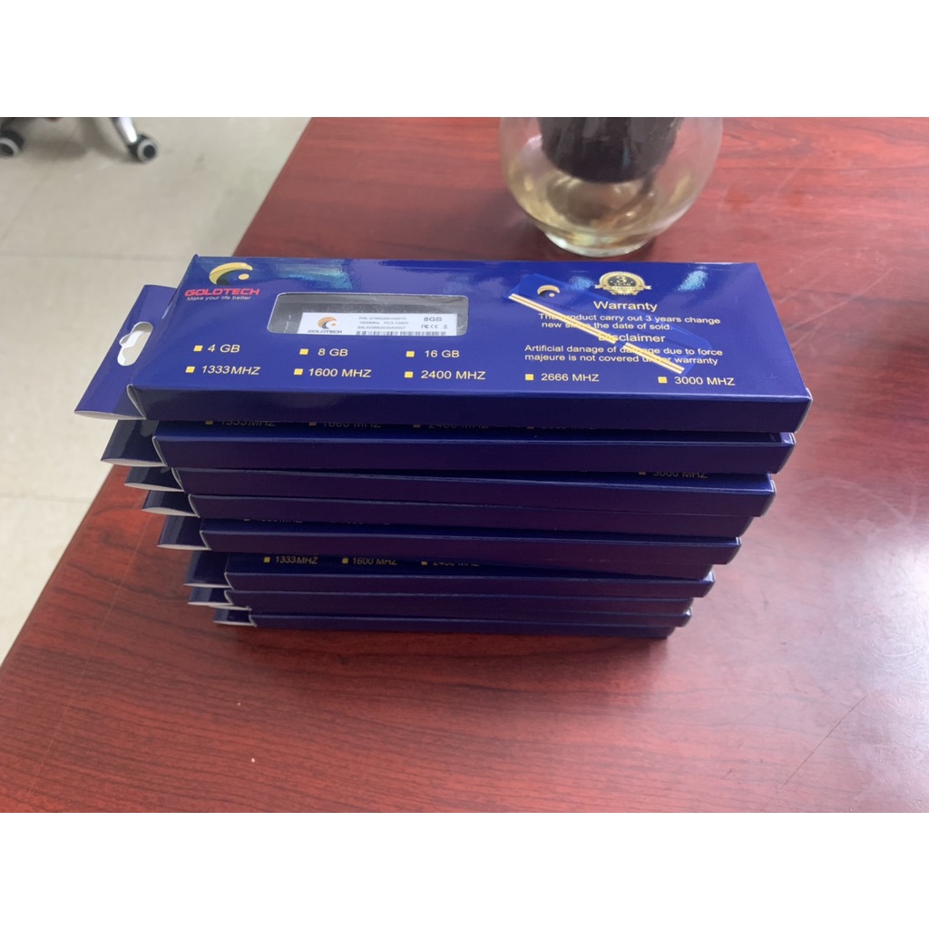 RAM Goldtech 8GB DDR3 Bus 1600Mhz Mới 100% bảo hành 3 năm