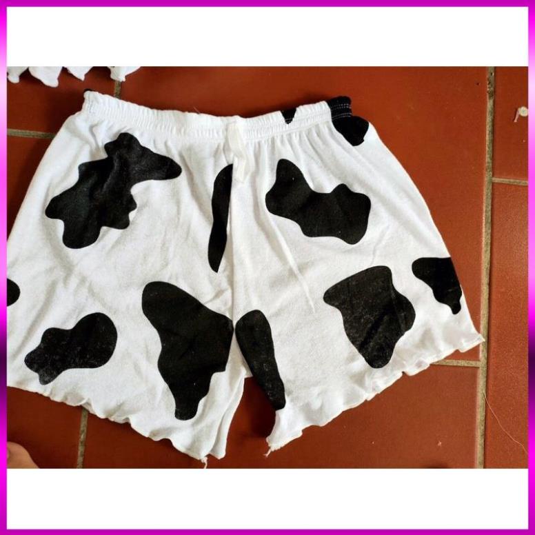 [Xả Kho 3 Ngày] QUẦN ĐÙI BÒ SỮA,NGỰA VẰN SIÊU MÁT - QUẦN VÁY THUN COTTON PHỐI HỌA TIẾT SIÊU XINH