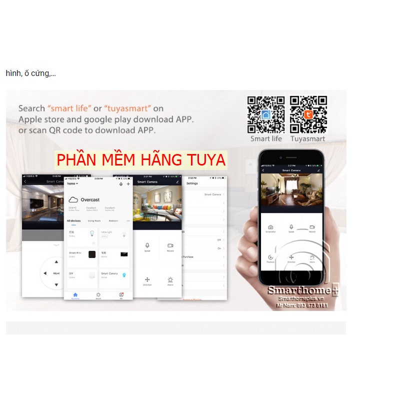 Camera Ngoài Trời PTZ Bám Chuyển Động Tuya SHP-3,0 co led ban đêm  nét 2k app   nhà thông minh mua 2  dc 1