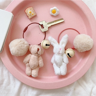 Móc Khóa Thỏ Nhồi Bông Đáng Yêu