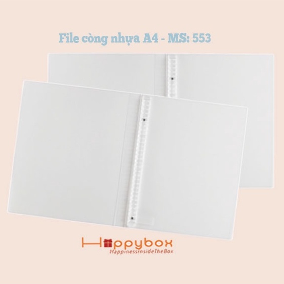 File còng nhựa Klong A4 ; MS: 553