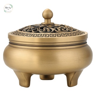 Lư đồng đốt hương ba chân đế thiết kế sang trọng, lư đồng xông trầm