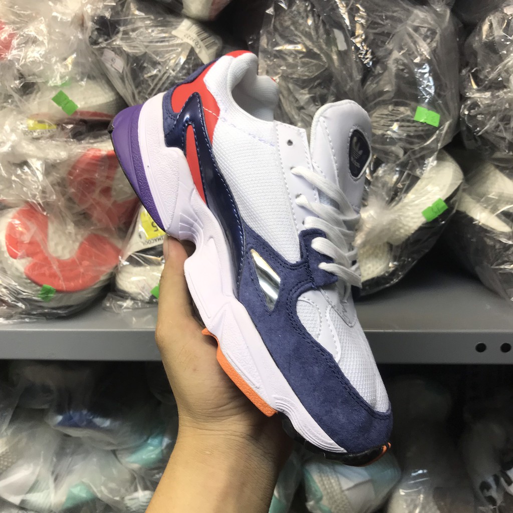 >ẢNH THẬT-HÀNG THẬT< Giày sneaker Originals Falcon W trắng xanh navy dành cho nam và nữ. Sneaker hot 2019-2020