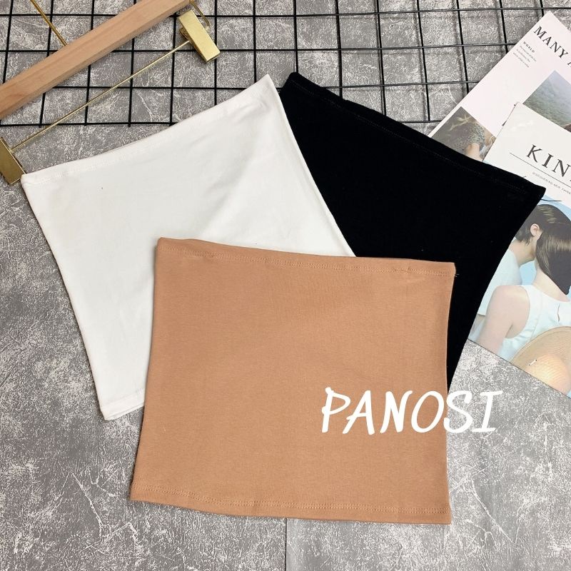 Áo quây cúp ngực, áo ống croptop chất zip co giãn - PANOSI - A112