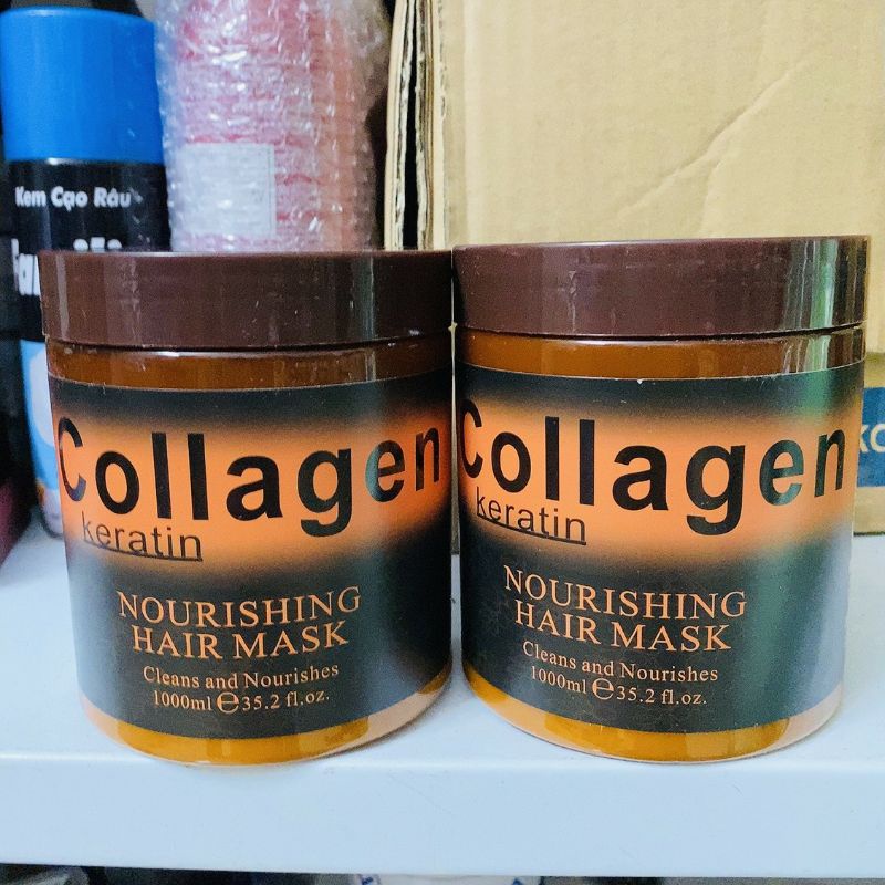 Kem Hấp Ủ Tóc Collagen Keratin Cung Cấp Dưỡng Ẩm Cho Tóc Hư Tổn 100ml