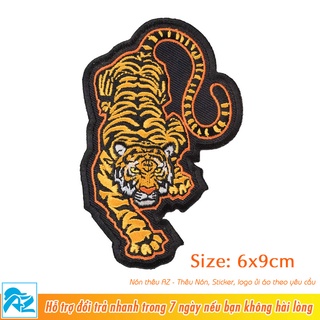 Patch vải ủi thêu hình logo con hổ tiger - Miếng vá áo S199