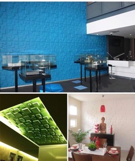 Xốp dán tường giả đá