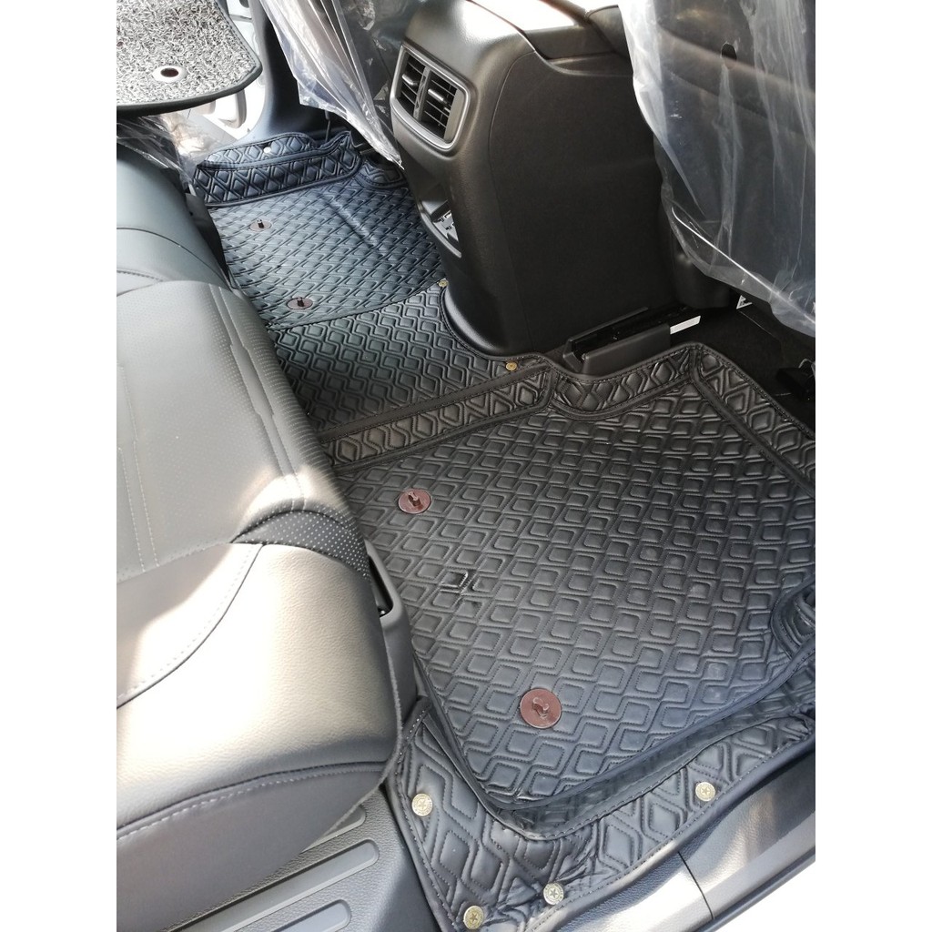Thảm lót sàn ôtô da Cacbon cho Honda CRV 2018-2020