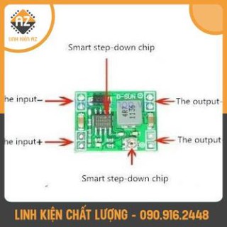 Mạch giảm áp dc 3a mini, mạch hạ áp 3a, mạch đổi nguồn dc dc 3a