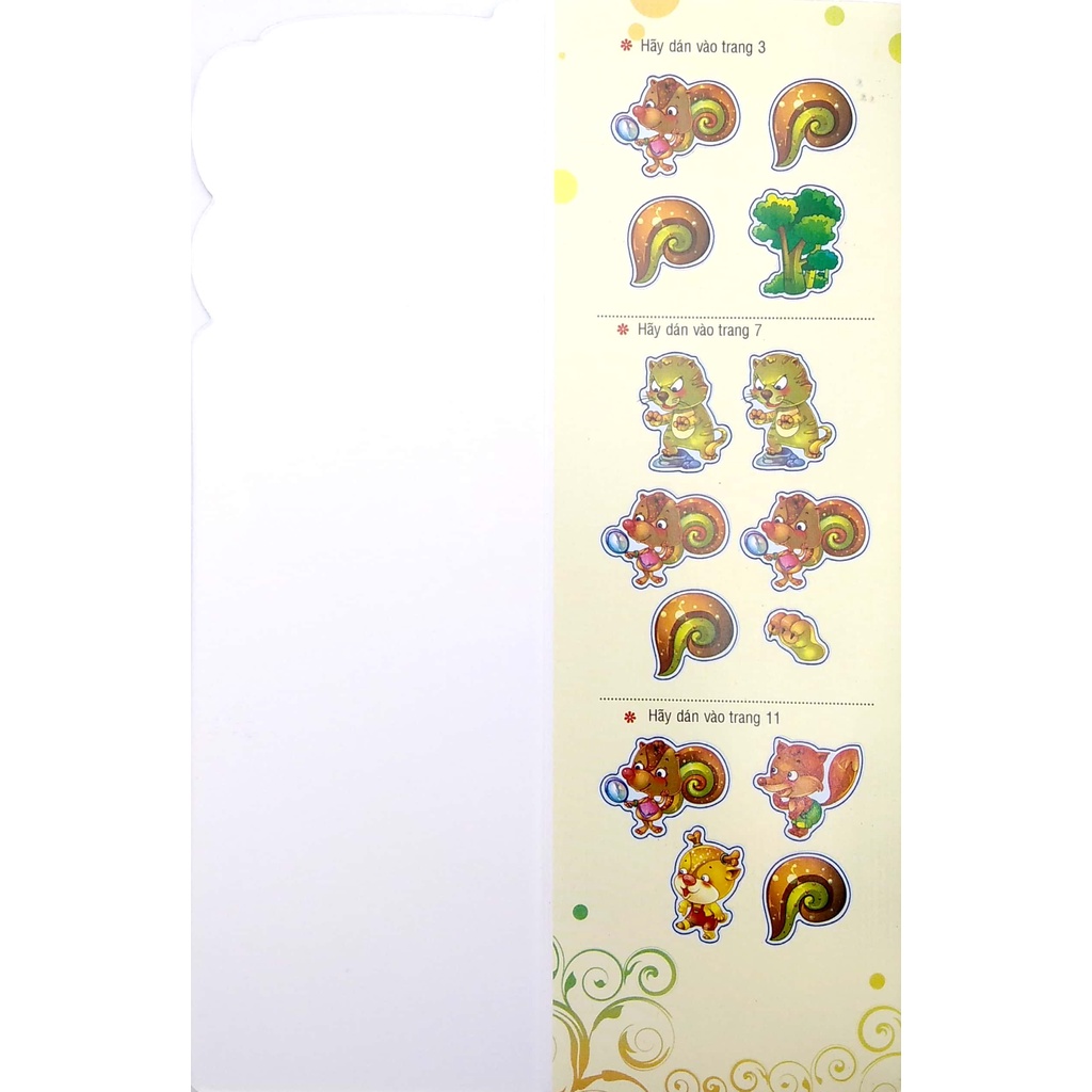 Sách Kể Chuyện Dán Hình 5 - Cái Đuôi Của Sóc Nâu