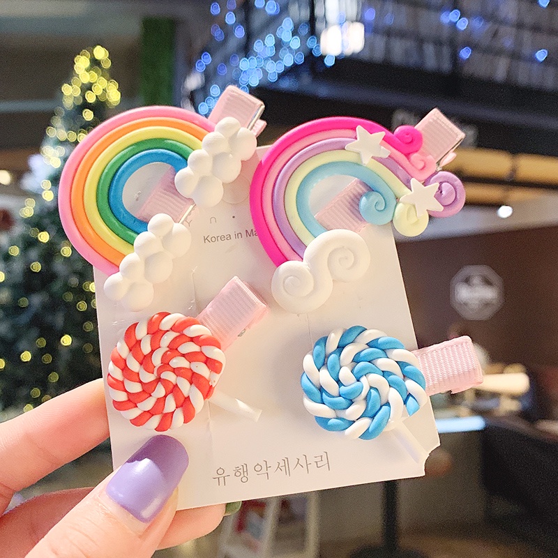 Kẹp Tóc Thiết Kế Mới Thời Trang Theo Phong Cách Hàn Quốc Cho Bé