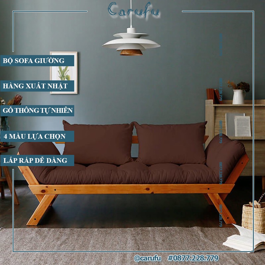 Sofa Mini phòng ngủ, phòng khách giá rẻ | 200x68x70cm| Sofa xuất Nhật NCOOL JP