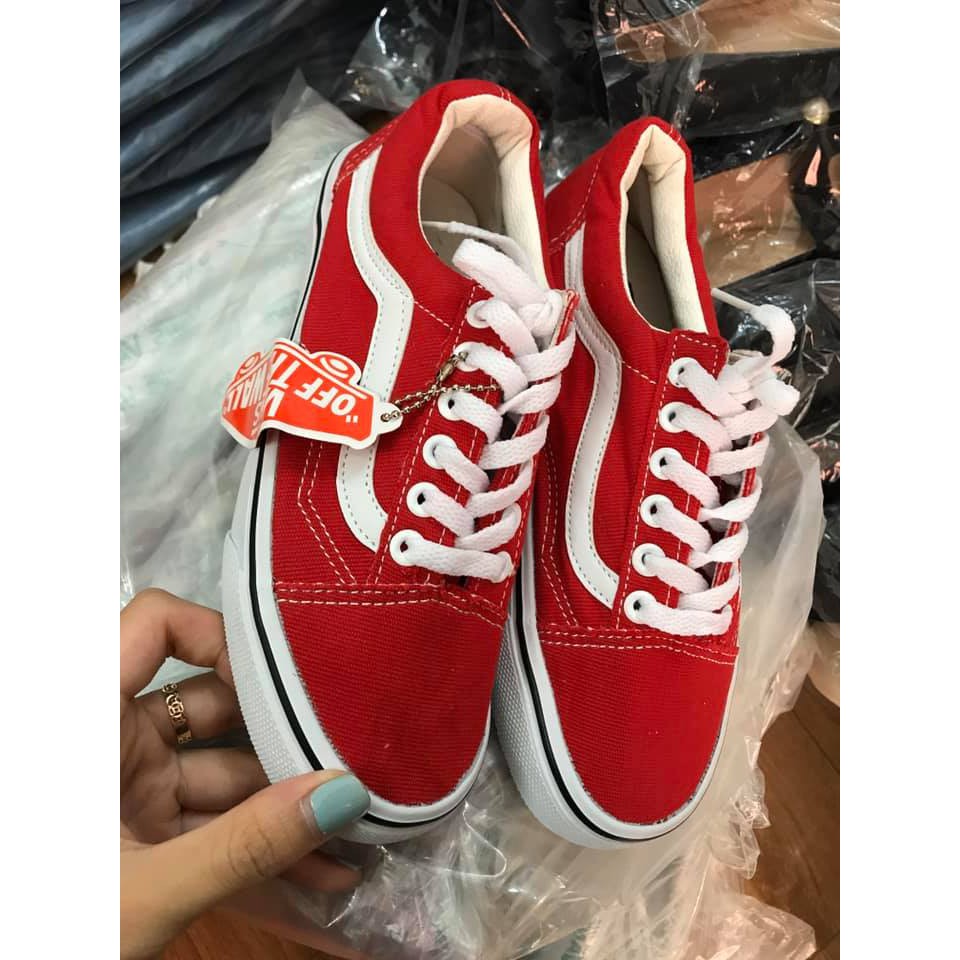 Giày thể thao sneaker Vải đỏ  NHẬP CODE: TATR2406 để giảm 10.000đ với đơn hàng trên 150k