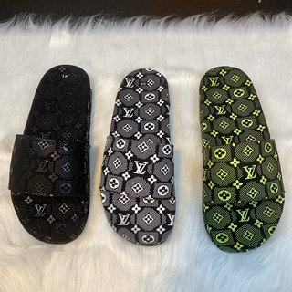 Dép Louis Vuitton 💖𝐅𝐑𝐄𝐄𝐒𝐇𝐈𝐏💖dép quai ngang, dép nam lv đế cao su Full size Nam