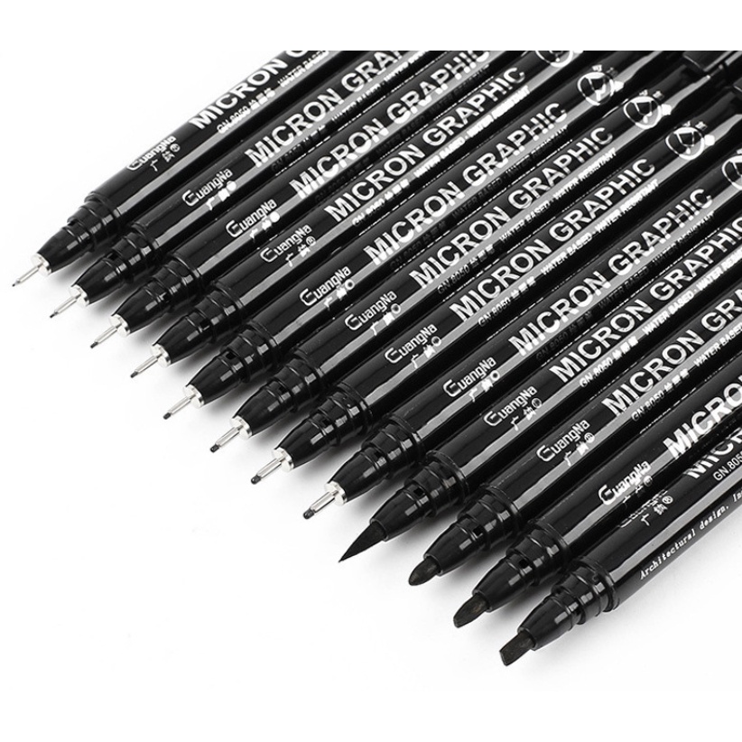 Bút line đi nét kháng nuớc cao cấp MICRON GRAPHIC đi nét kháng nước, bút kỹ thuật, bút đầu kim