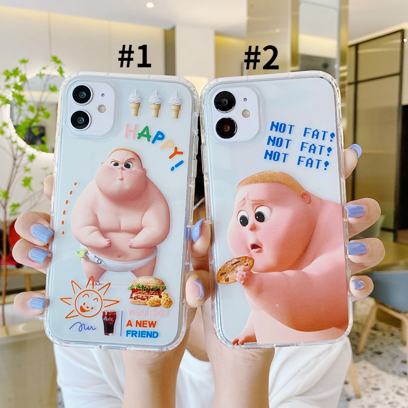 Ốp lưng iphone 6splus 6plus 6 6S 7 8 7plus 11 11pro 11promax XSMAX X XS XR Phim hoạt hình người béo dễ thương