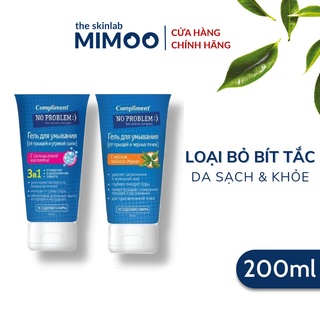 Sữa rửa mặt dạng gel compliment no problem 200ml giảm mụn