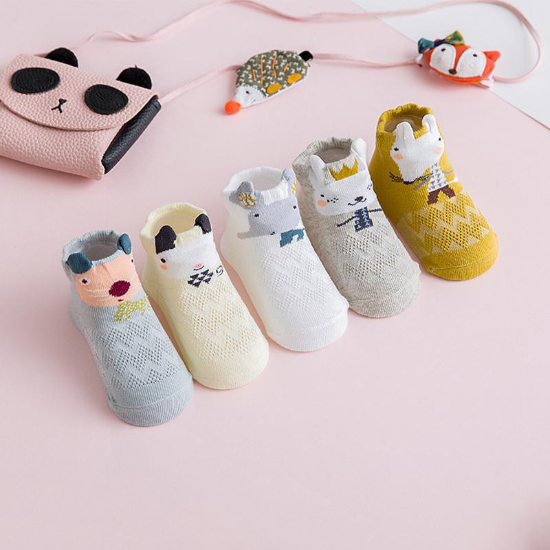 Set 5 đôi tất Tiny Alpaca Mixed Animal Style cho bé 0-12 tháng