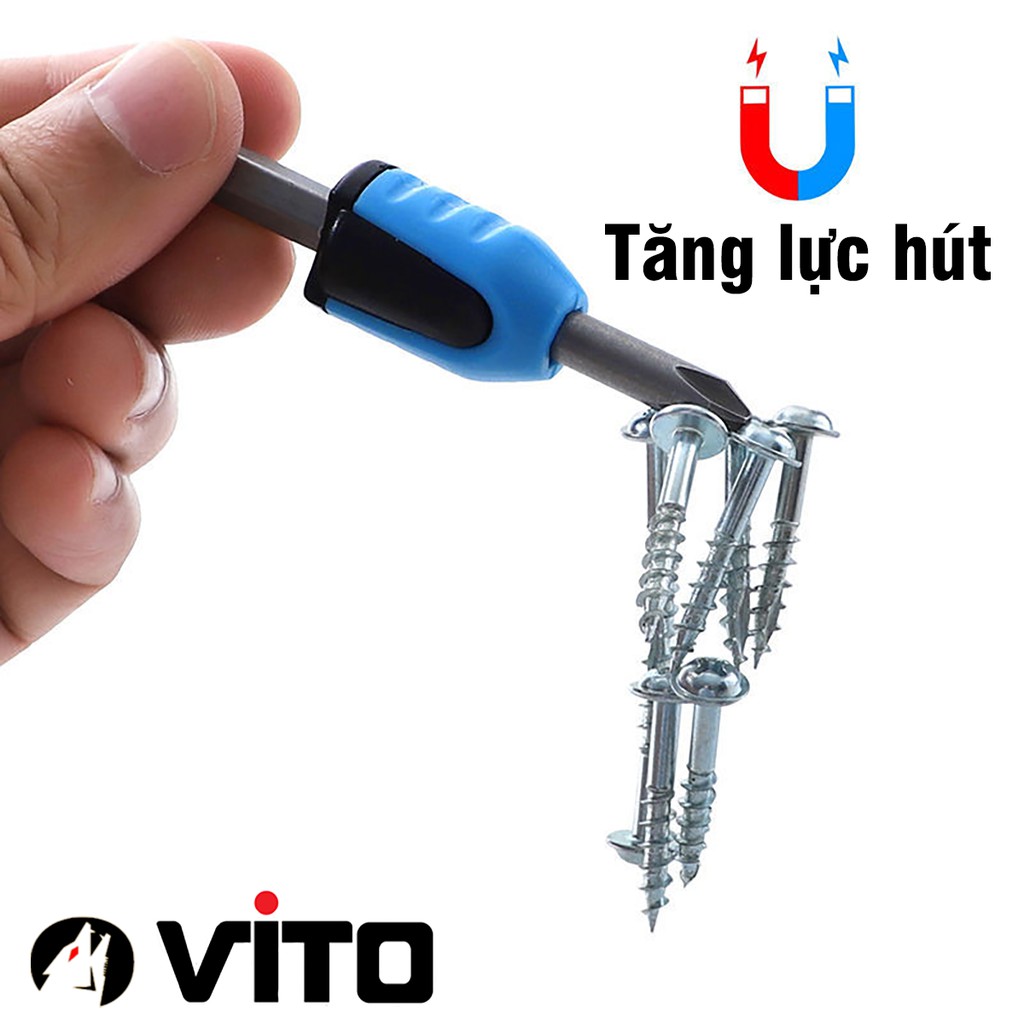 Đầu Nam Châm Trợ Lực Gắn Mũi Vít Tăng Từ Tính VITO